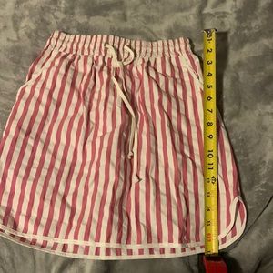 Pink and white skirt